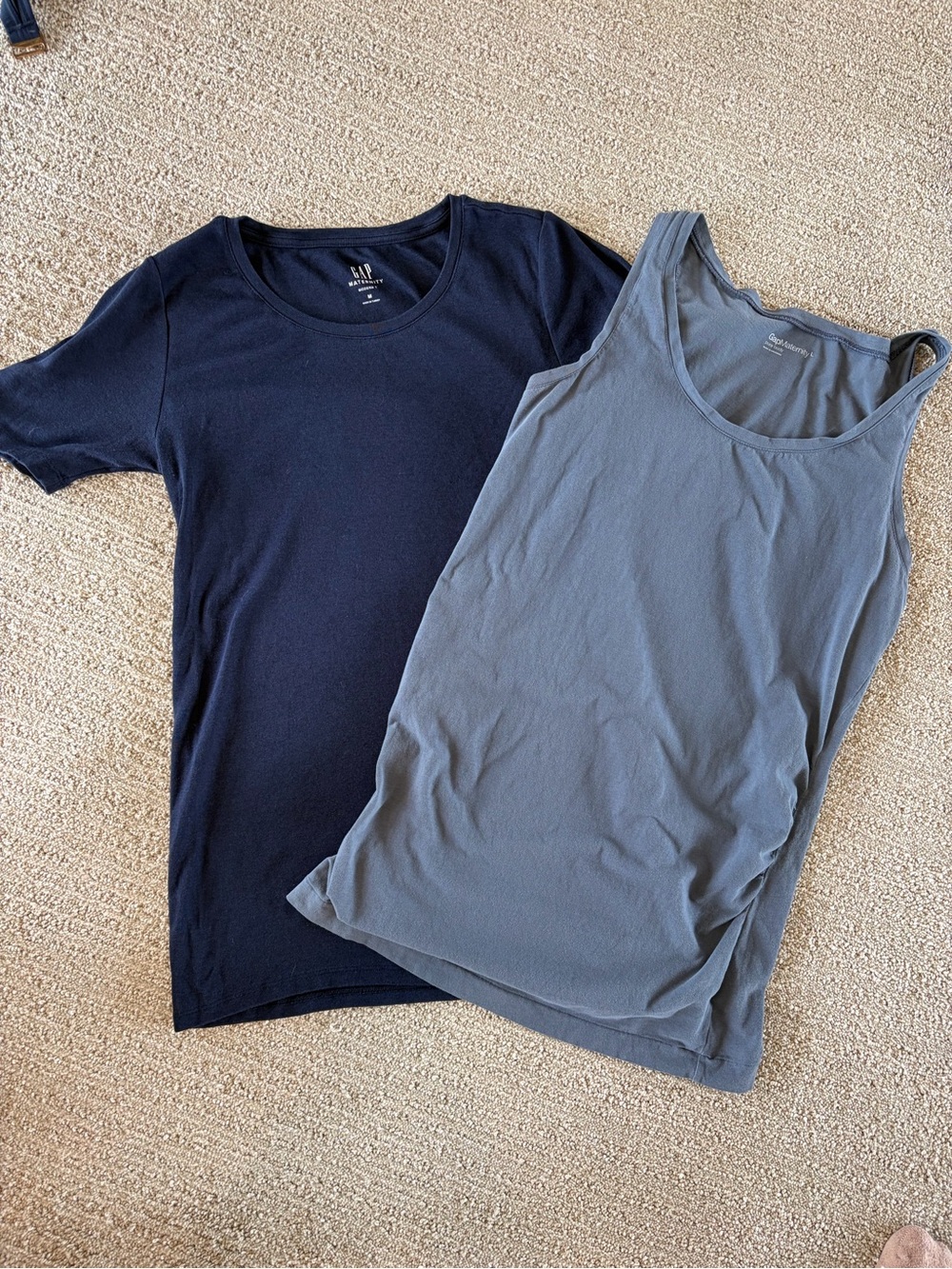 NWOT GAP MATERNITY BUNDLE :MODERN T IN NAVY BLUE in Size Med. Tank is a Large.